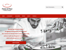 Tablet Screenshot of palateandplate.com